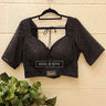 Half Sleeve Black Boutique Blouse - House of Nepal