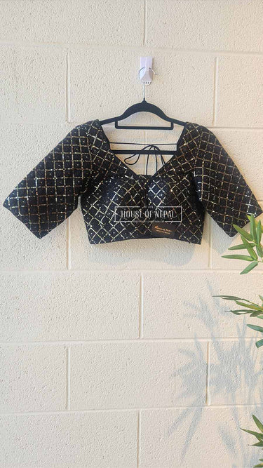 Boutique Black Blouse - House of Nepal