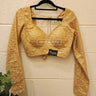 Golden Sequinwork Full Sleeve Boutique Blouse Maya - House of Nepal