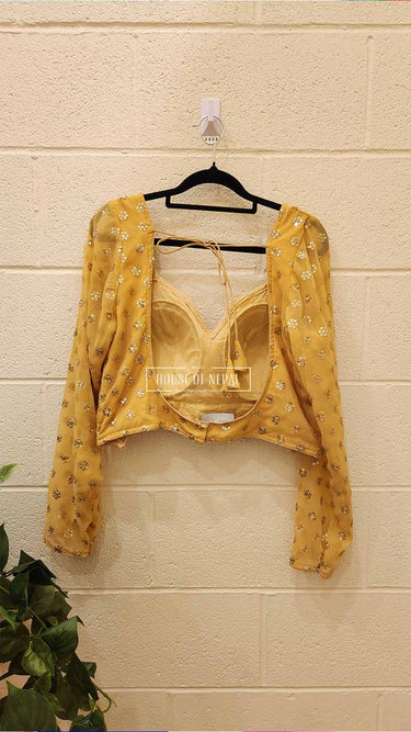Full Sleeve mirror work Boutique Blouse - House of Nepal