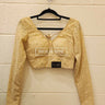 Full Sleeve Golden Boutique Blouse - House of Nepal