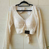 Full Sleeve White Boutique Blouse - House of Nepal