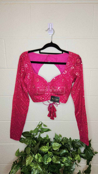 Full Sleeve PinK Boutique Blouse - House of Nepal