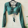 Full Sleeve Green Boutique Blouse - House of Nepal