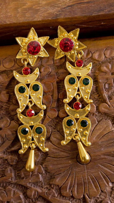 Gold Imitation Yarling Earrings