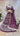Plum Purple Handwork Thread Embroidered Lehenga with Boutique Blouse and Dupatta