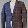 Mens Check Blazers Rust - House of Nepal