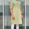 Cotton Mens Kurta Top Green - House of Nepal