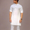 Cotton Mens Kurta White - House of Nepal