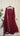 Maroon Full Sleeve Plain Georgette Boutique Arrow Neck Anarkali with Churidar and Shawl