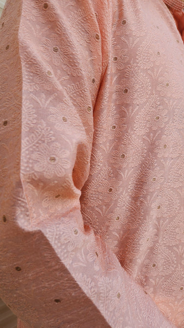 Jacquard Silk Kurta Pajama Set for Men - House of Nepal