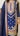 Navy Blue Chinon Silk Golden Zari Embroidered Sarara Suit with Anarkali Kurti Naina