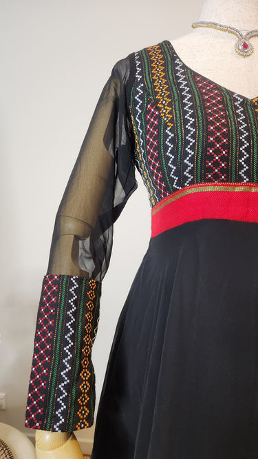 Newari Anarkali Hakupatasi Gown - House of Nepal