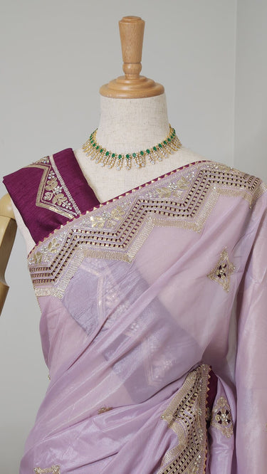 Pure Crepe Silk with Hand Embroidery - House of Nepal