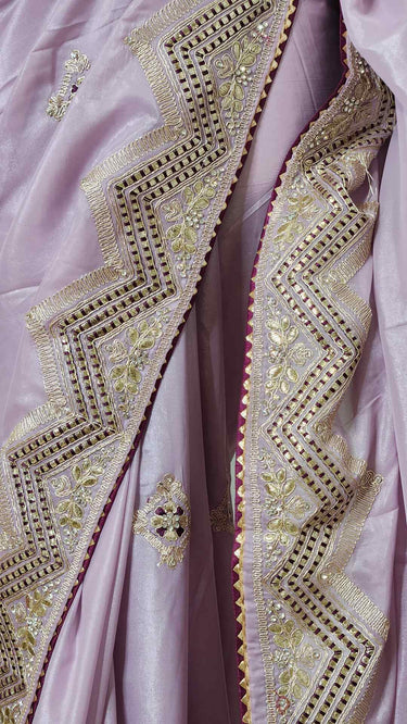 Pure Crepe Silk with Hand Embroidery - House of Nepal