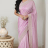 Metal Organza Handwork Saree - House of Nepal