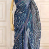 Light Georgette Saree with Rainbow Sequin Work - House of Nepal