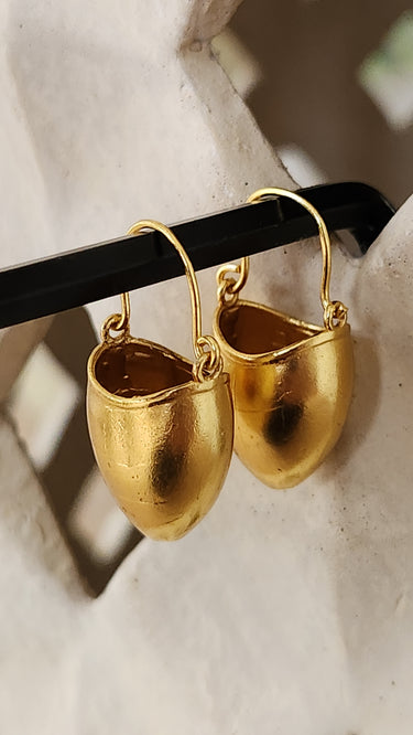 Gold Imitation Newari Makasi Earrings