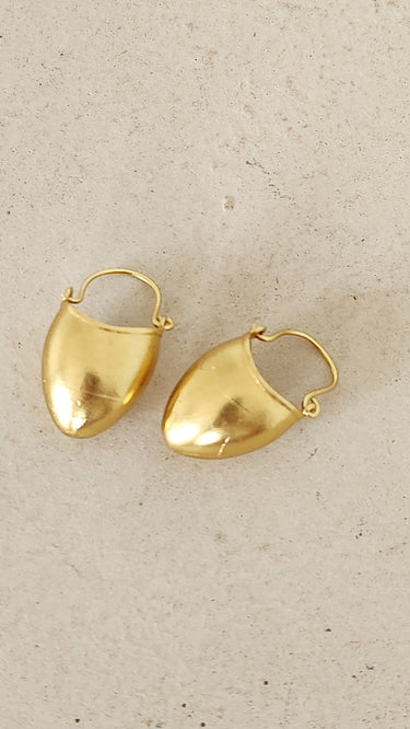 Gold Imitation Newari Makasi Earrings