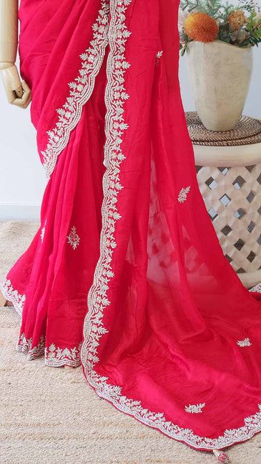 Crepe Handwork Saree