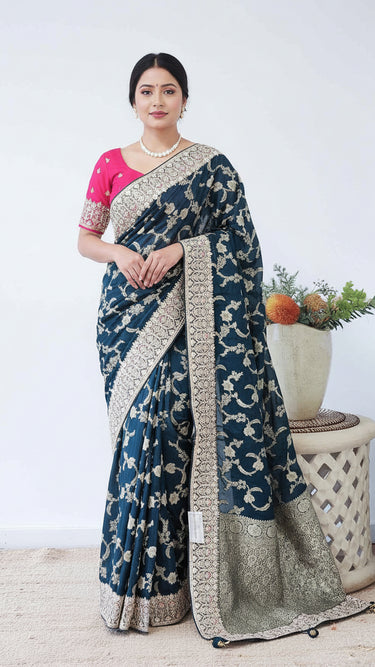 Crepe Saree with Heavy Border