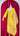 Yellow Dola Silk Handwork Kurta with Pants and Shawl