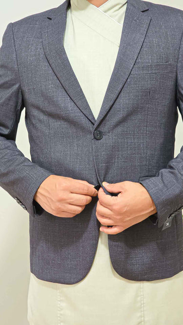 Blazer for Daura Suruwal in Charcoal Grey