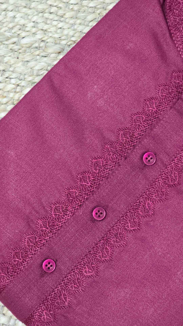 Cotton Mens Kurta in Maroon