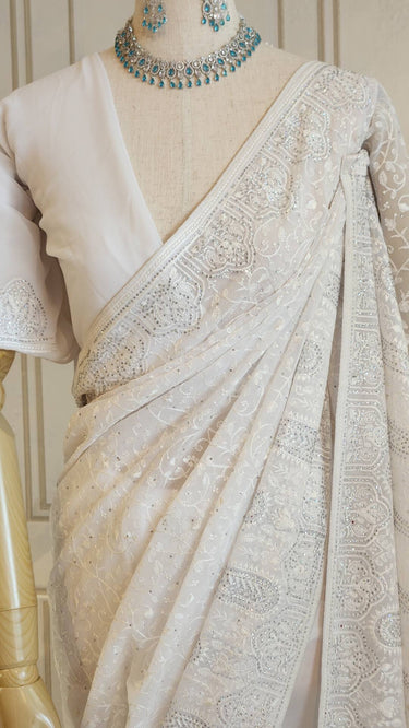 Georgette Kashmiri Saree