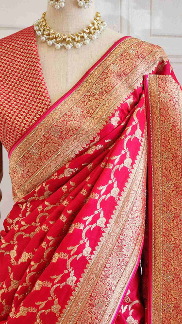 Katan Silk Saree with Stonework