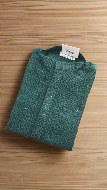 Rayon Chikankari Kurta Pajama for Boys