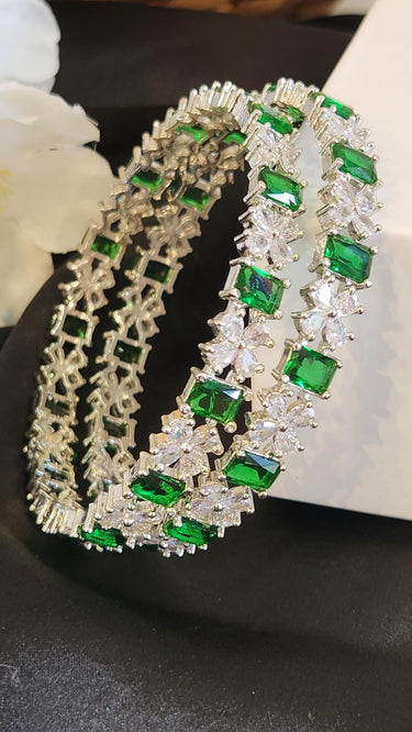 Emerald Green AD Bangles