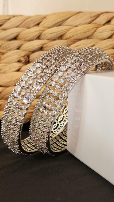 AD Bangles White