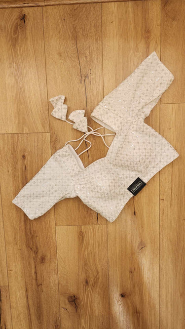 White blouse with sequin work Amber