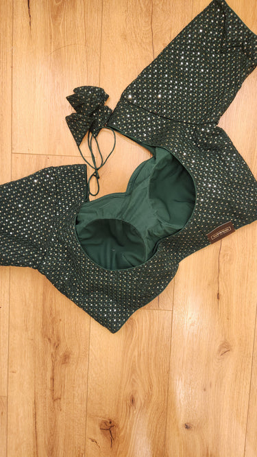 Green Half Sleeve Boutique Blouse Jade