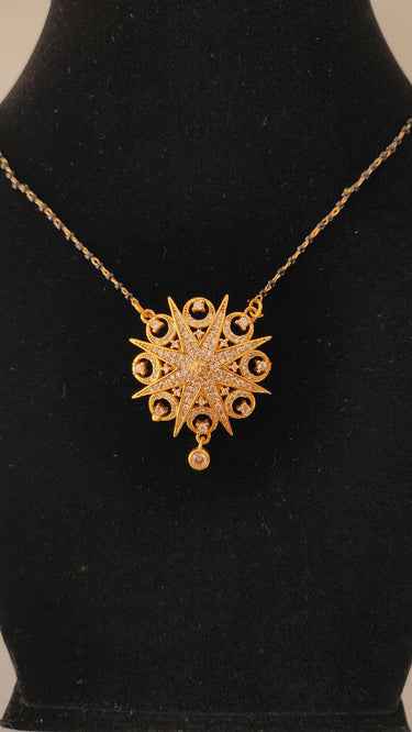 Women's Choice Gold Imitation Star Mangalsutra set