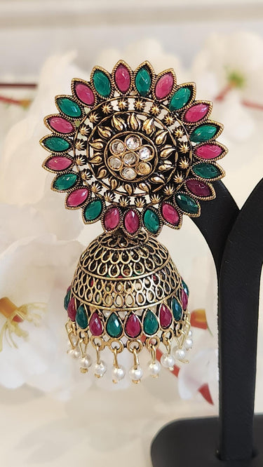 Mandala Cage golden Earrings