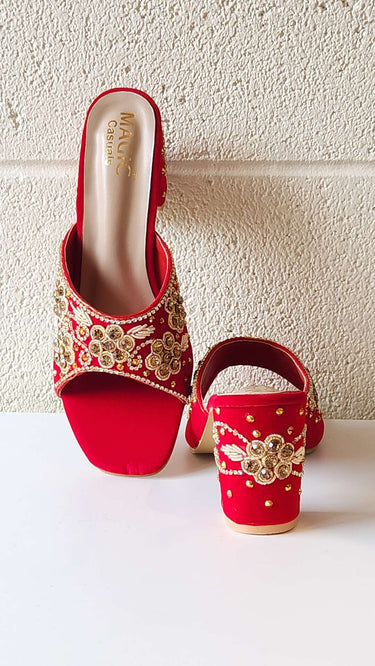 Velvet Vows Bridal Open Toe Jutti