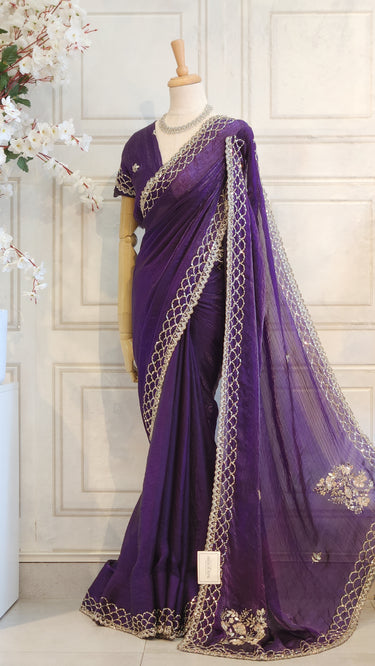 Shine Handwork Silk Saree