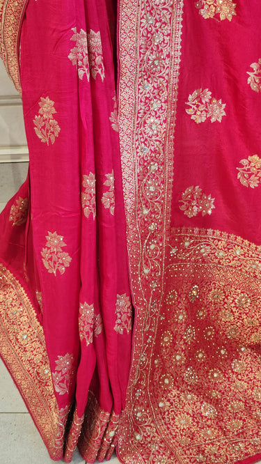 Dola Silk Saree with Handwork
