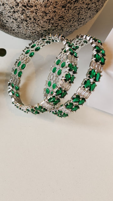 AD Bangles Emerald Clover
