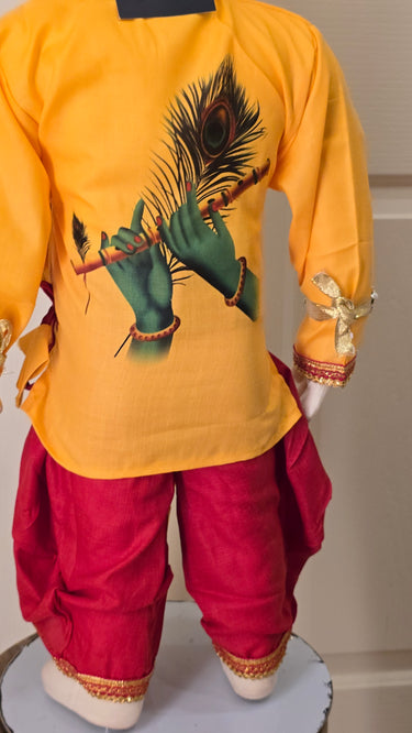 Nepalese Krishna Dress Set For Boys Gopala