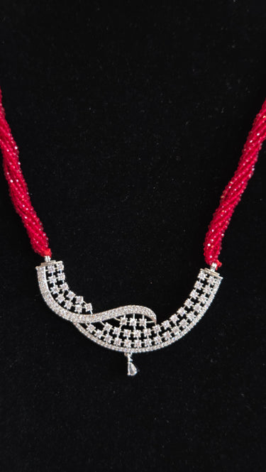 American Diamond Hydro Crystal Mangalsutra Infinity