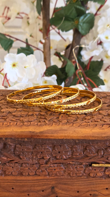 Gold Imitation Bangle Set Glam