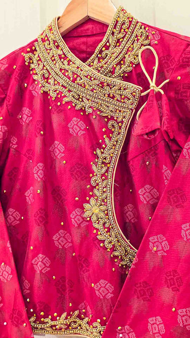 Nepali Traditional Chaubandi Handwork Blouse