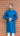 Mens Rayon Kurta In Teal Blue