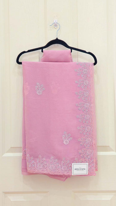 Pastel Shine Chiffon Saree