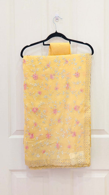 Chiffon Resham Jaal Saree