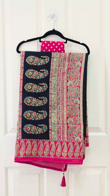 Kashmiri Paisley Silk Saree
