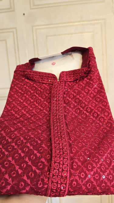 Mens Rayon Kurta In Maroon
